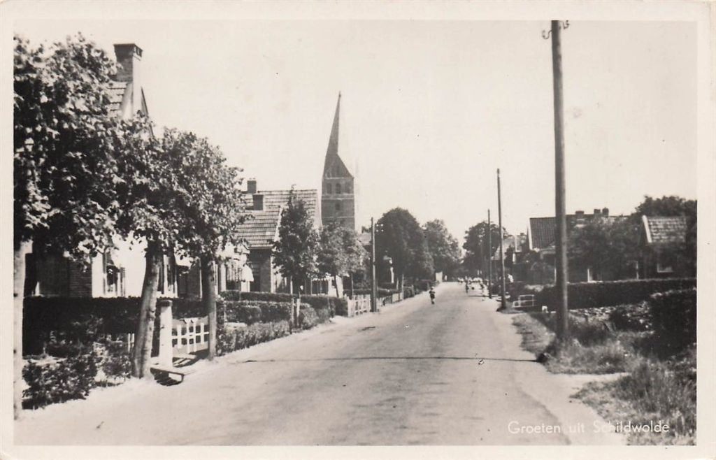 702-424-029 Groeten Uit Schildwolde, Verzamelen, Ansichtkaarten | Nederland, Verzenden, Voor 1920, Groningen