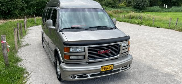 Chevrolet Express GMC Savana Camper buscamper LPG, Auto's, Automaat, Achterwielaandrijving, 8 cilinders, Blauw