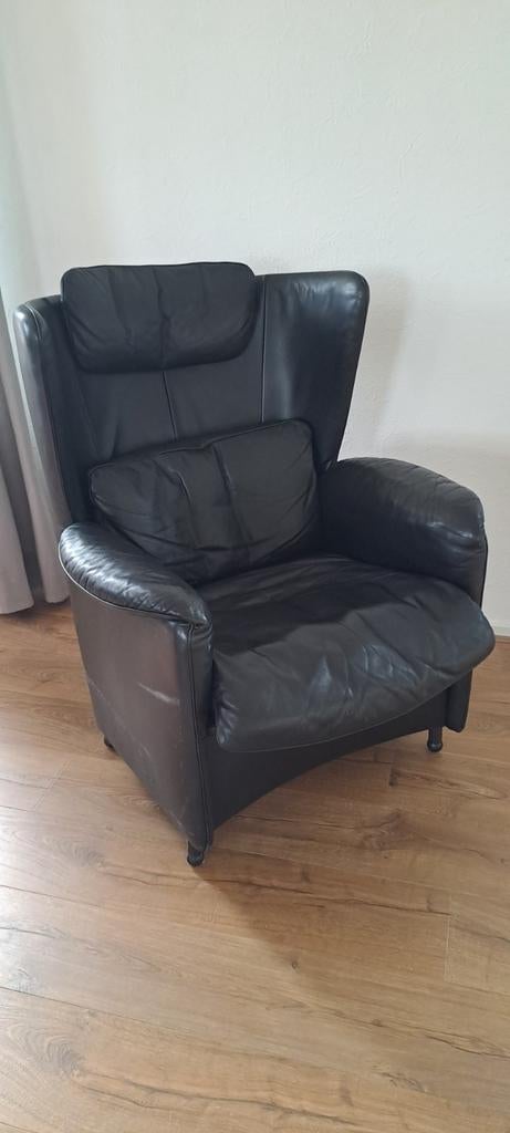 Buitenkans: design De Sede DS-23 feauteuil, Ophalen, Gebruikt, 75 tot 100 cm, Leer