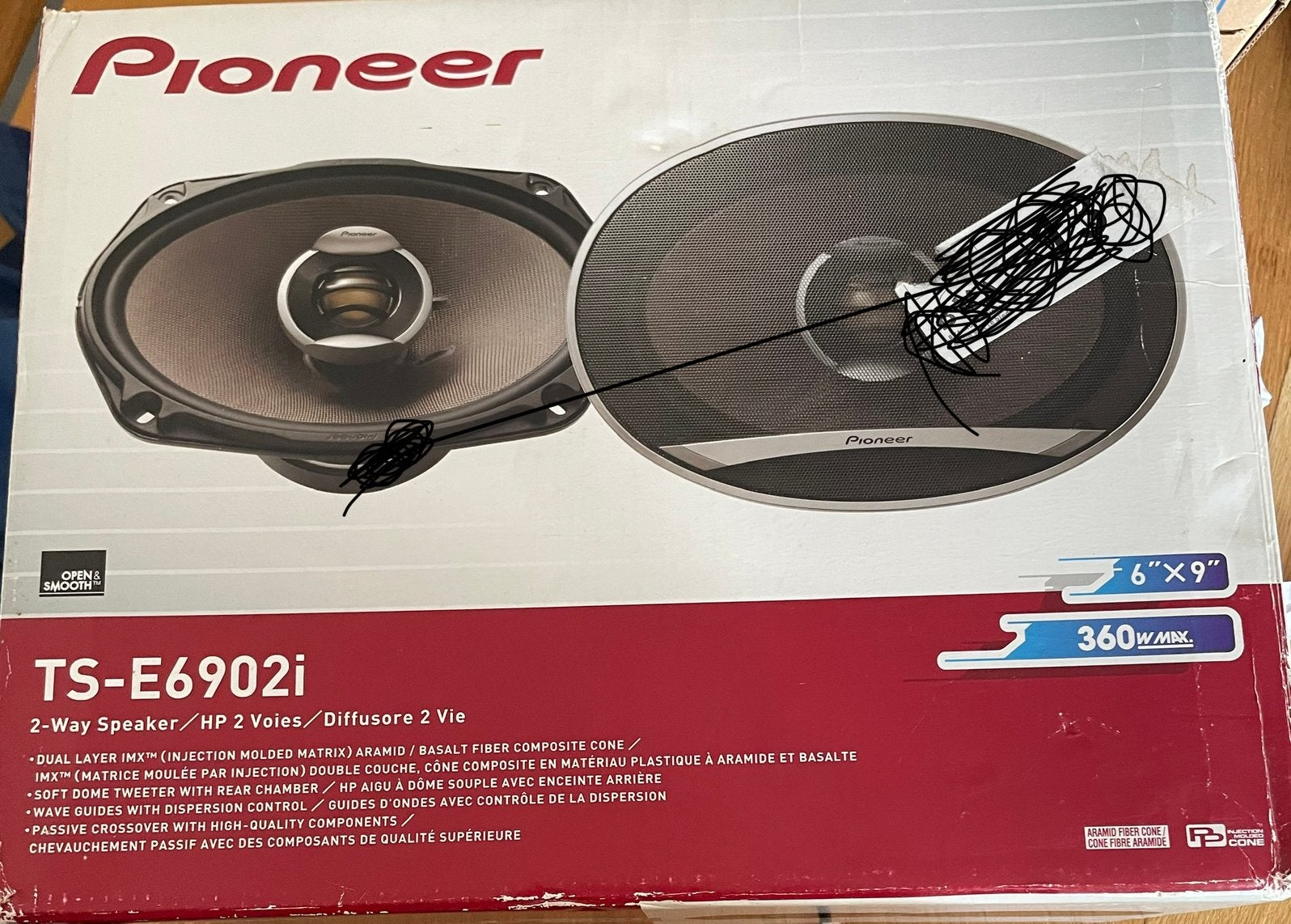 Pioneer TS-E6902i 6x9 inch autospeakers - Nieuw in doos, Ophalen of Verzenden, Nieuw