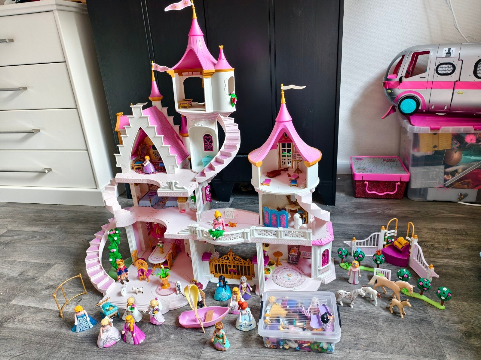 Playmobil Prinsessenkasteel met veel extra's, Ophalen, Gebruikt, Complete set, Kasteel/Fort