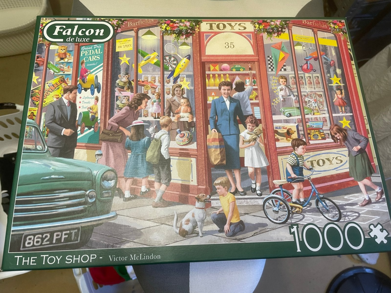 Falcon de Luxe Puzzel 'The Toy Shop' - 1000 stukjes, Hobby en Vrije tijd, Denksport en Puzzels, Ophalen of Verzenden, 500 t/m 1500 stukjes