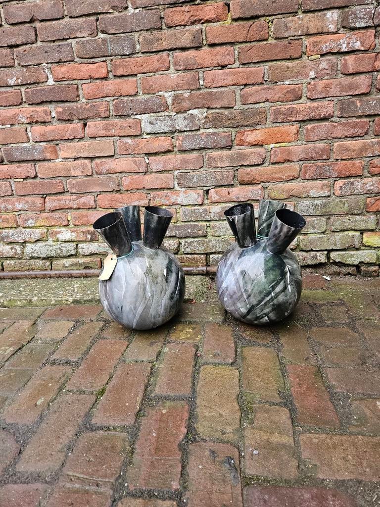 Tulpenvaas/tuitvaas 2 stuks, Ophalen of Verzenden, Overige kleuren, Minder dan 50 cm