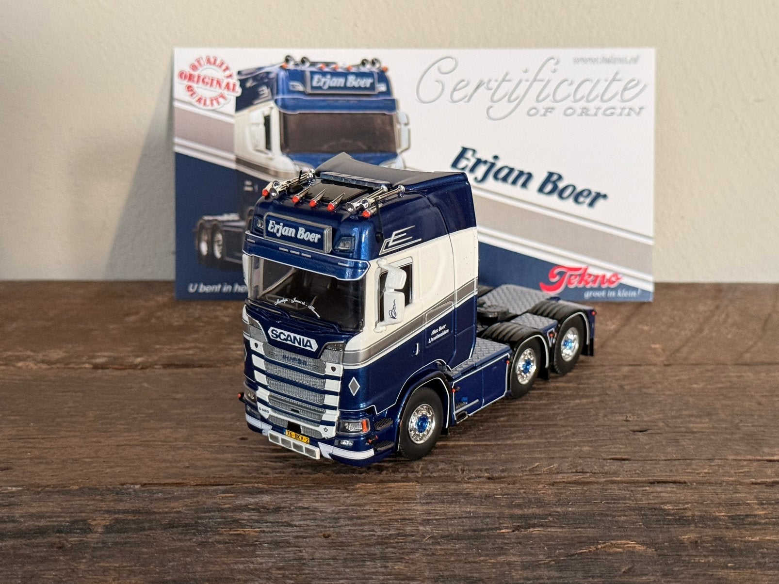 Tekno - Scania next gen Erjan Boer, Verzenden, Zo goed als nieuw, Bus of Vrachtwagen, Tekno