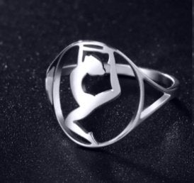 Yoga stalen ring, IJzer of Staal, Nieuw, Ophalen of Verzenden, Kleiner dan 17
