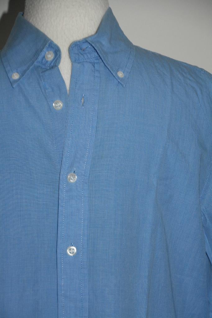 Italiaanse Portonova blouse overhemd maat L 41 / 42 blauw, Blauw, Portonova, Ophalen of Verzenden, Zo goed als nieuw