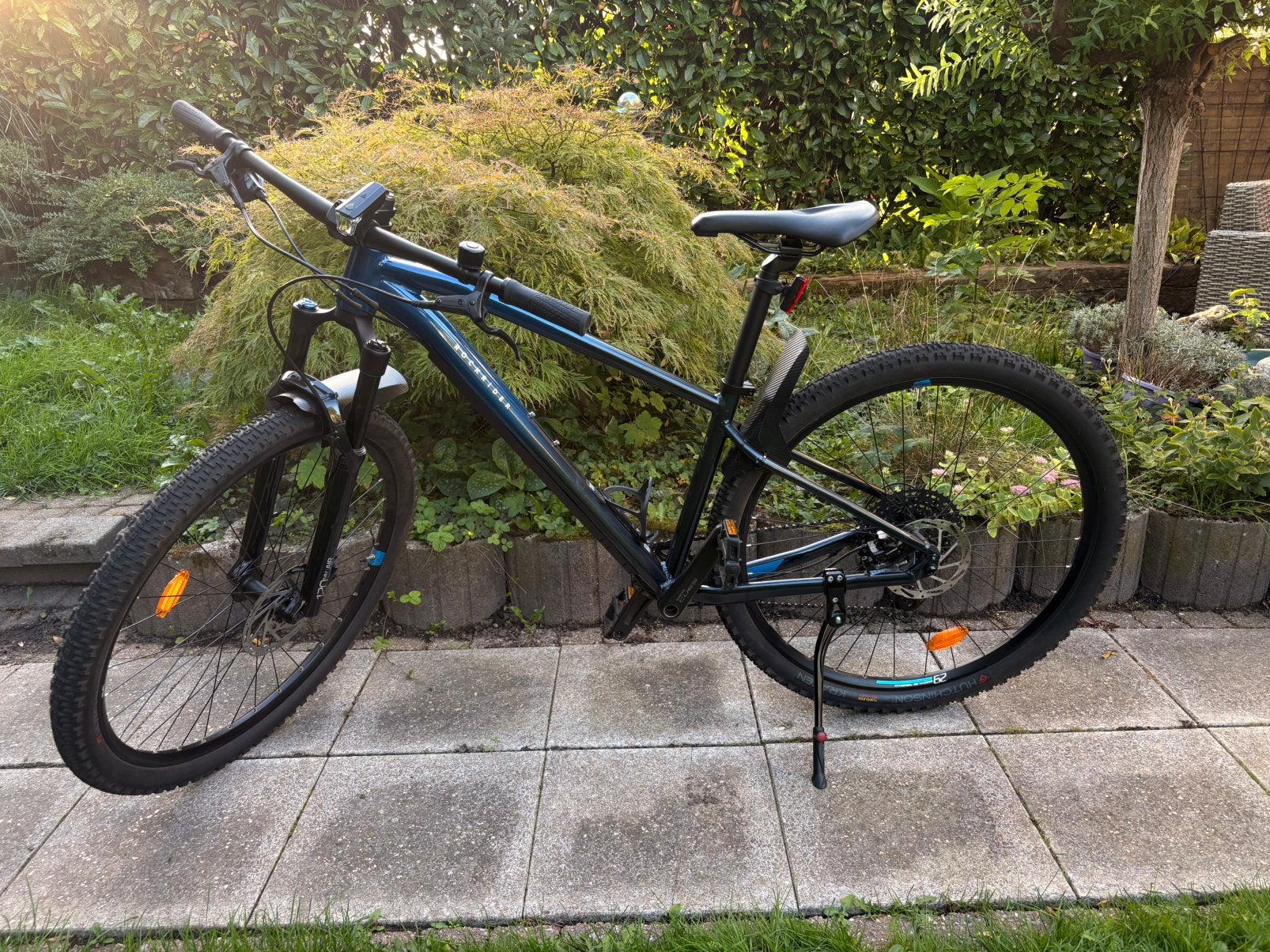 Rockrider mtb tour explore 540 blauw/zwart 29 inch, Fietsen en Brommers, Hardtail, Heren, Zo goed als nieuw, Schijfrem