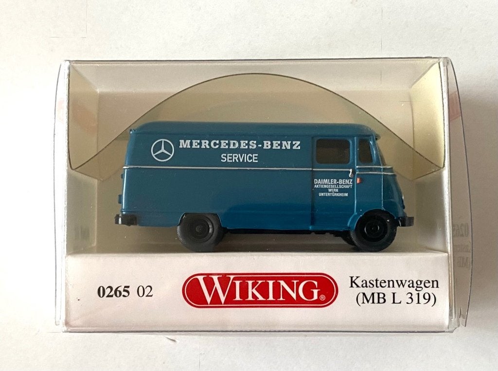 Wiking Mercedes Benz L319 Mercedes Service, Ophalen of Verzenden, Zo goed als nieuw, Bus of Vrachtwagen, Wiking