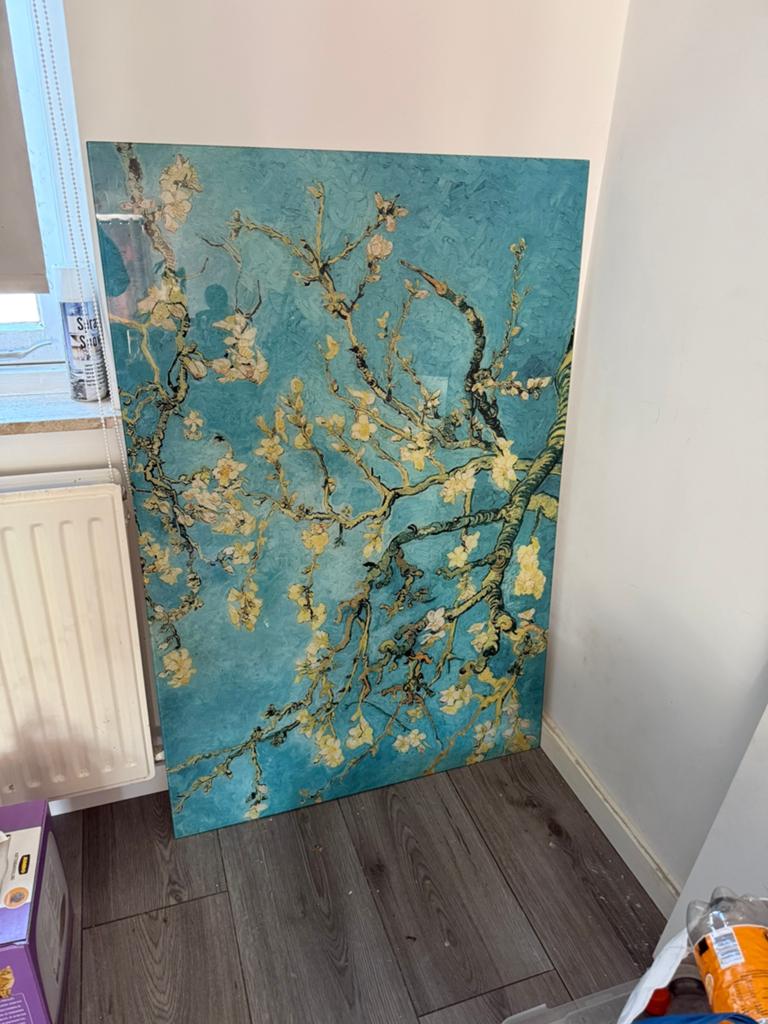 Schilderij Amandelbloesem van Van Gogh 80x120 cm, Huis en Inrichting, Woonaccessoires | Schilderijen, Tekeningen en Foto's, Ophalen