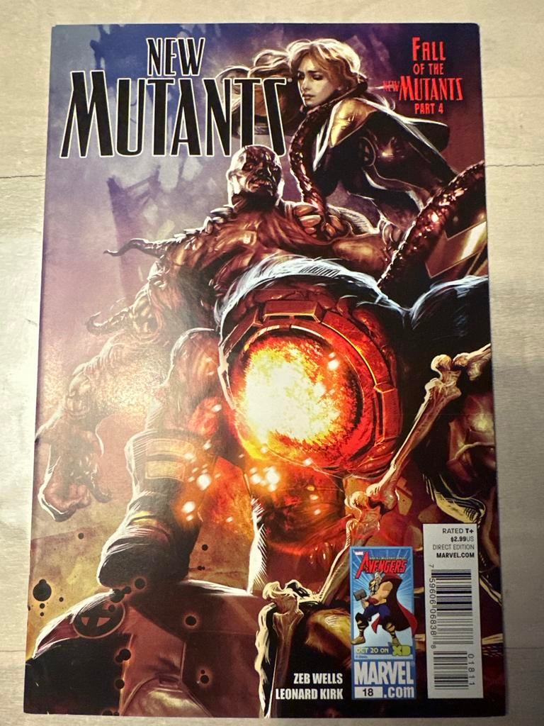 New Mutants 18 :Fall of the New Mutants Part 4 Comic, Boeken, Strips | Comics, Zo goed als nieuw, Eén comic, Amerika, Ophalen of Verzenden