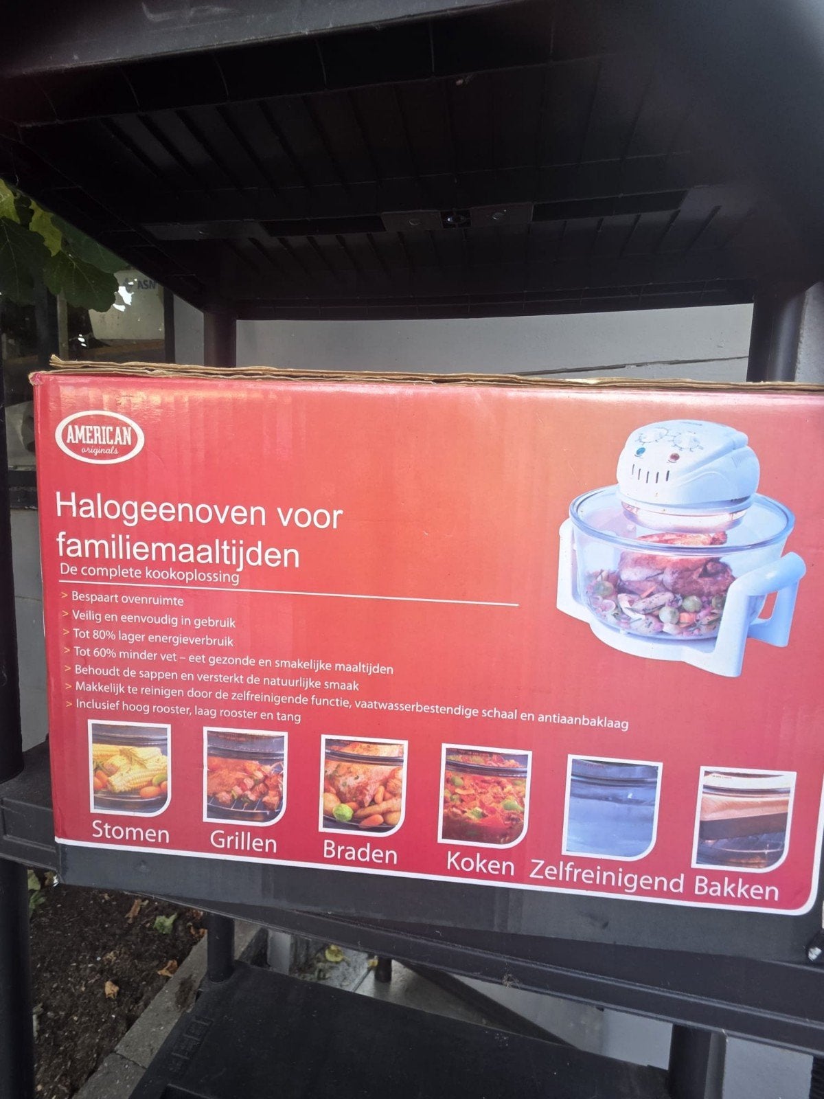 American Originals Halogeenoven voor familiemaaltijden, Witgoed en Apparatuur, Ovens, Overige merken, Hete lucht, Nieuw, Vrijstaand