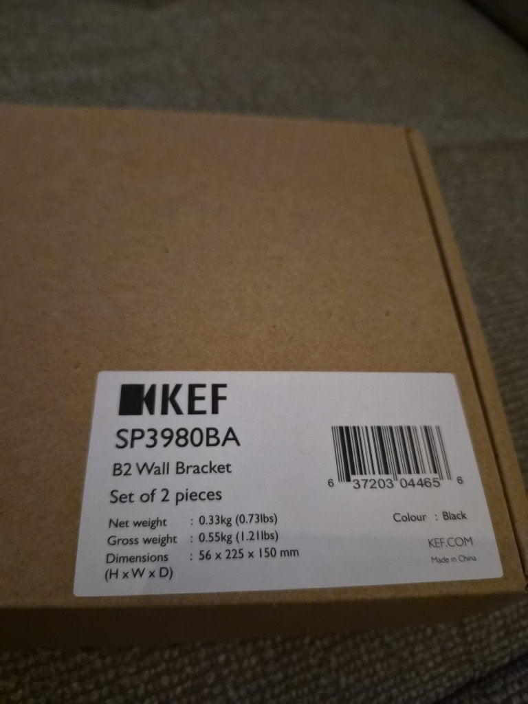 Kef B2 Muurbeugels Q150/Q350 Q1/Q3 meta, Ophalen of Verzenden, Nieuw, Overige typen, KEF