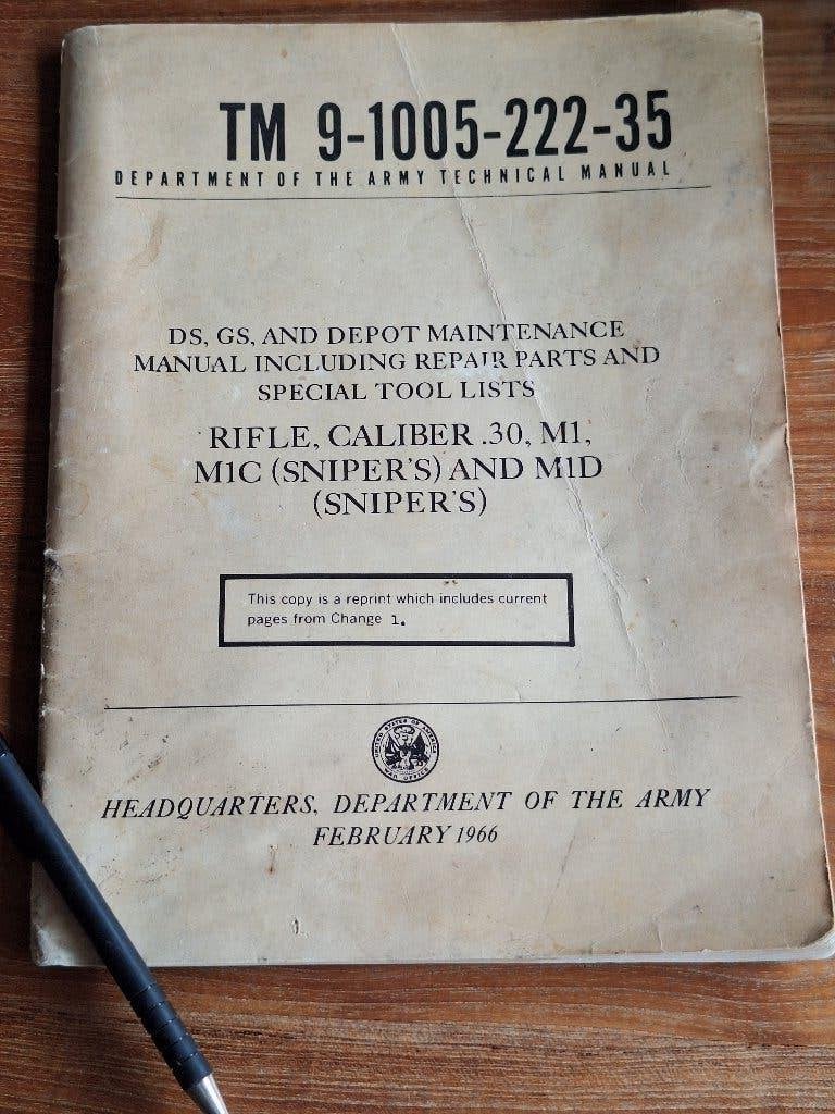 US Department of the Army technical manual  sniper rifles., Ophalen of Verzenden, Tweede Wereldoorlog, Gelezen, Overige onderwerpen