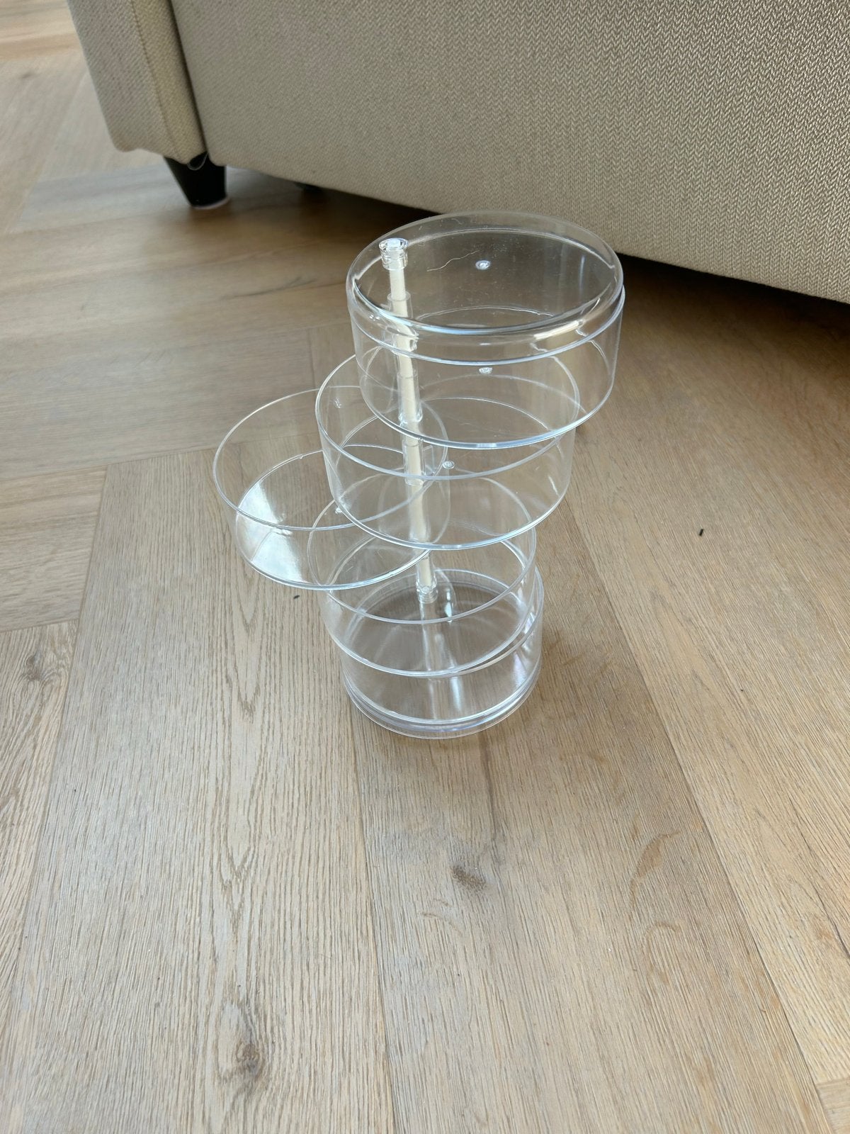 Transparante Make-up Organizer met Draaibare Vakken, Ophalen of Verzenden, Nieuw, Kunststof