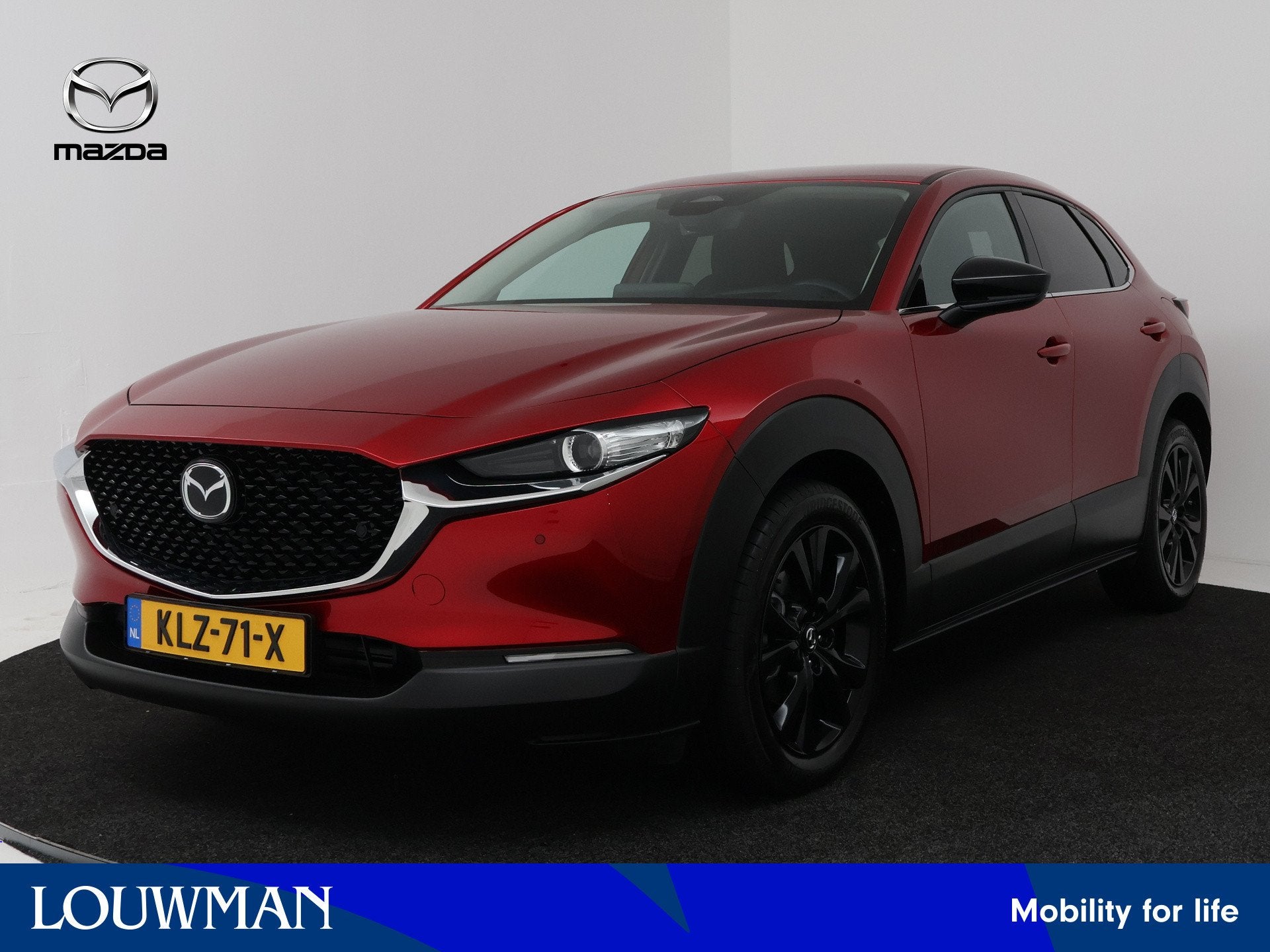 Mazda CX-30 2.0 e-SkyActiv-X M Hybrid Homura DEMO voordeel, Stof, Origineel Nederlands, Bedrijf, Automatische klimaatregeling