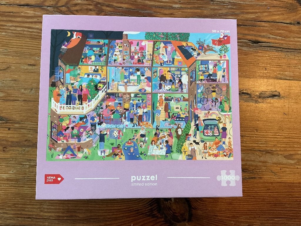 Puzzel van Hema l.e., Ophalen, 500 t/m 1500 stukjes, Zo goed als nieuw, Legpuzzel