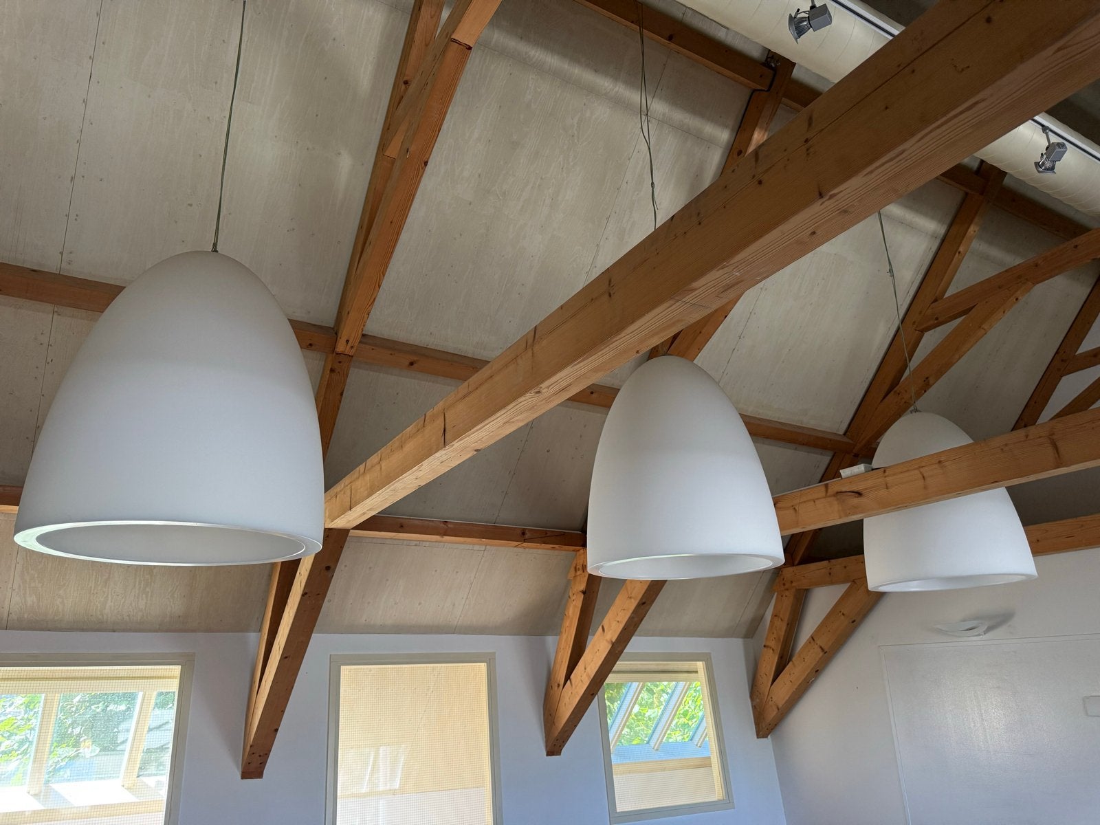 Formadri Bell Dome 70 hanglamp - 3 stuks, Ophalen, Gebruikt, Kunststof, Overige fittingen
