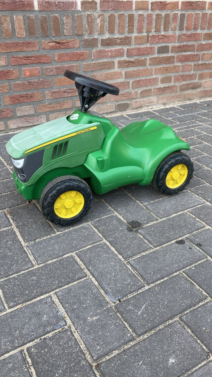 John Deere loopauto/tractor voor kinderen, Ophalen of Verzenden, Gebruikt, Trapvoertuig