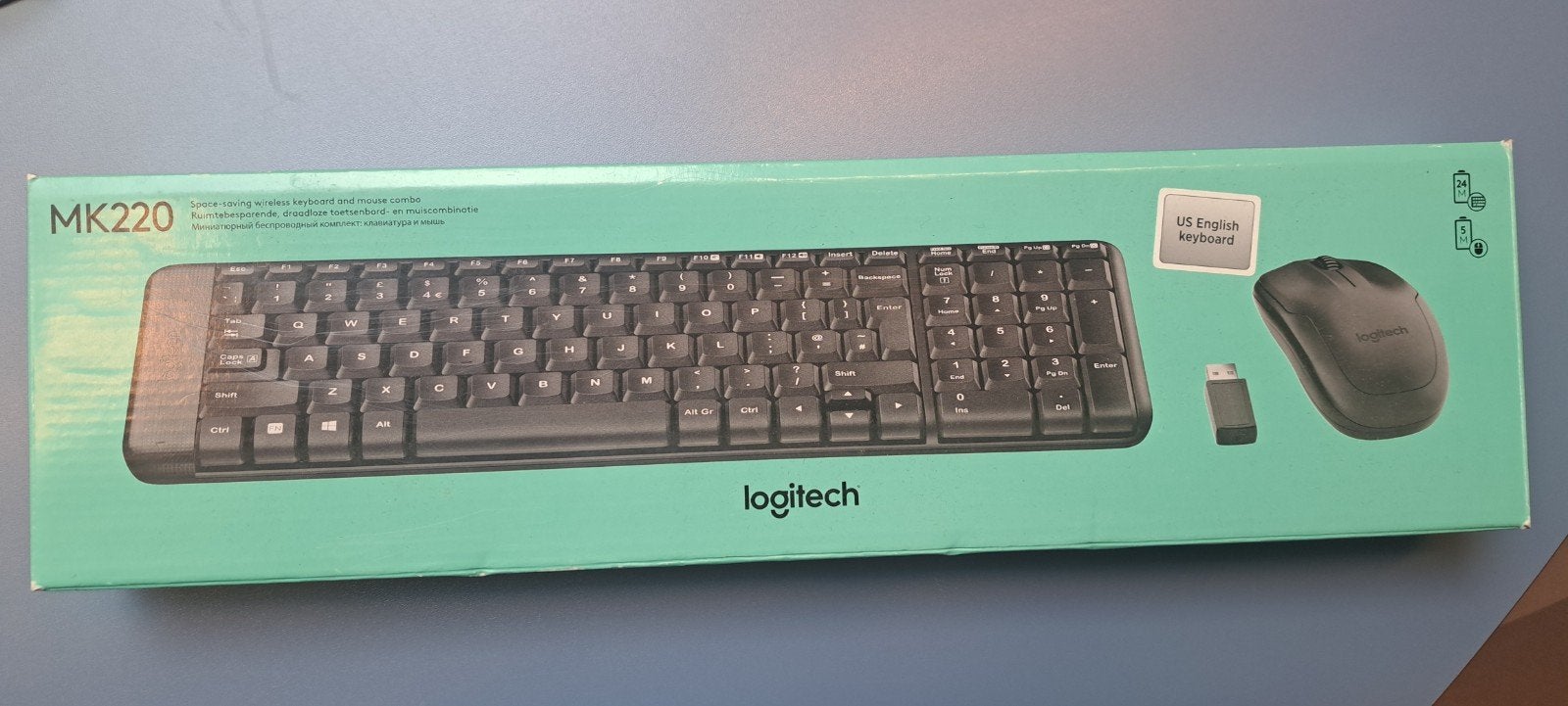 Logitech MK220 Draadloos Toetsenbord en Muis Set - Nieuw, Toetsenbord en muis-set, Logitech, Overige typen, Nieuw