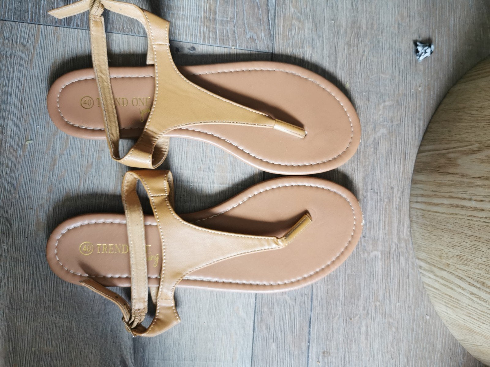 Dames beige zomer sandalen maat 40, Ophalen of Verzenden, Zo goed als nieuw, Beige, Sandalen of Muiltjes