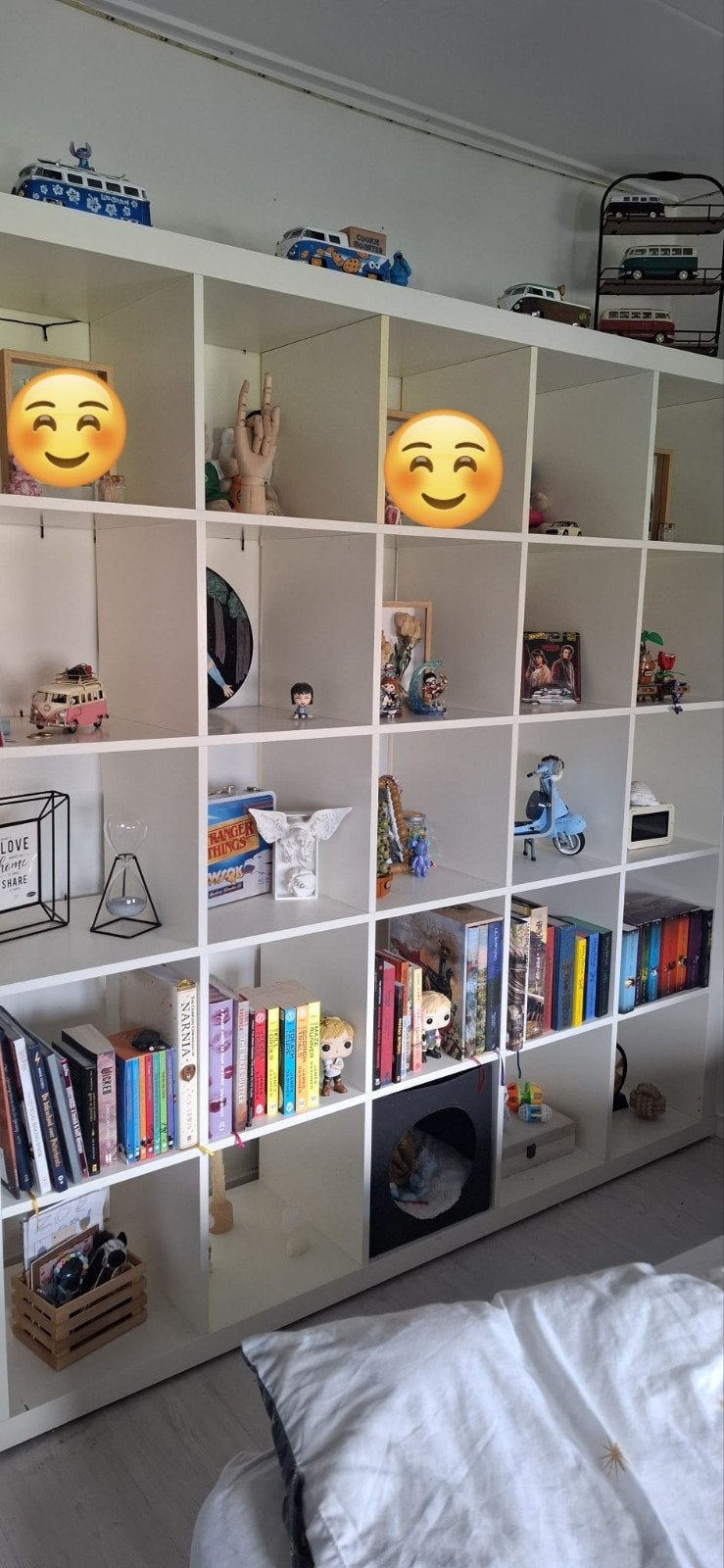 IKEA KALLAX Open kast wit 182x182 cm, Ophalen, Met plank(en), Gebruikt, Modern, functioneel, opbergkast