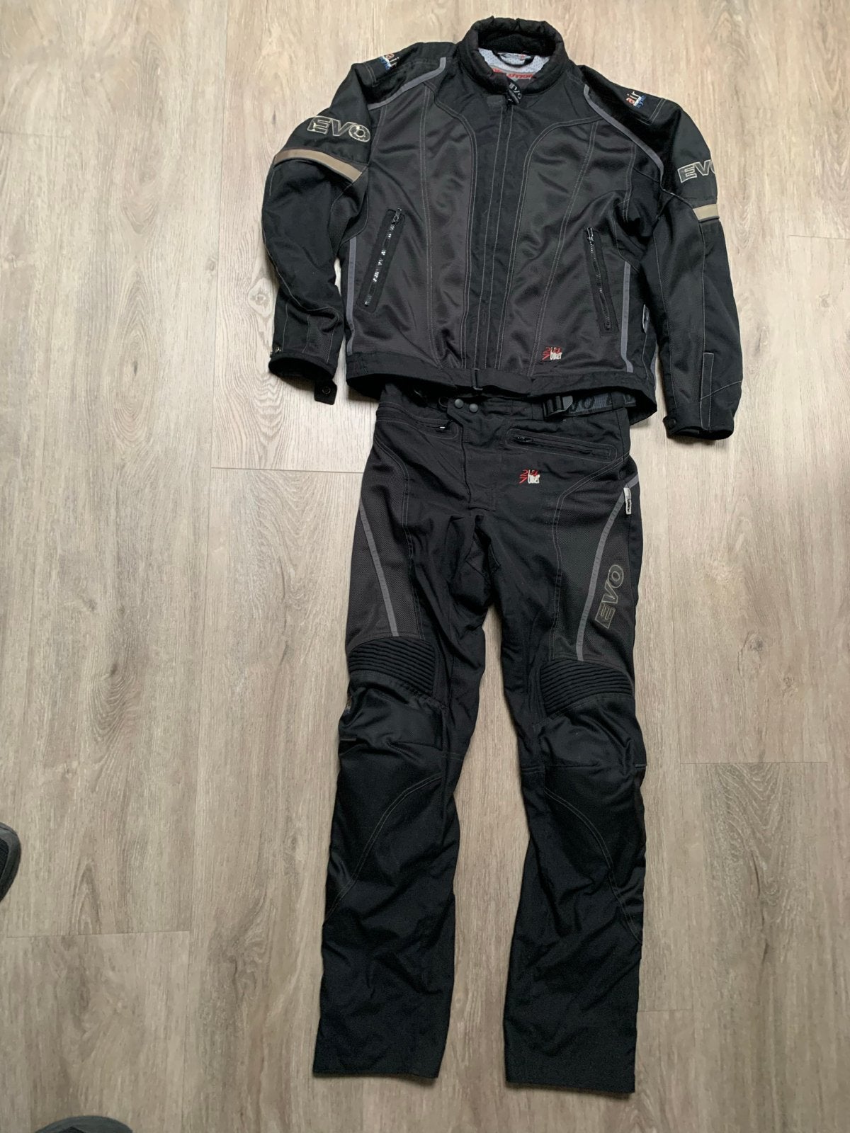EVO Evolution Textiel Motorpak (Jas en Broek), Motoren, Kleding | Motorkleding, Jas | textiel, Heren, Tweedehands, Ophalen of Verzenden