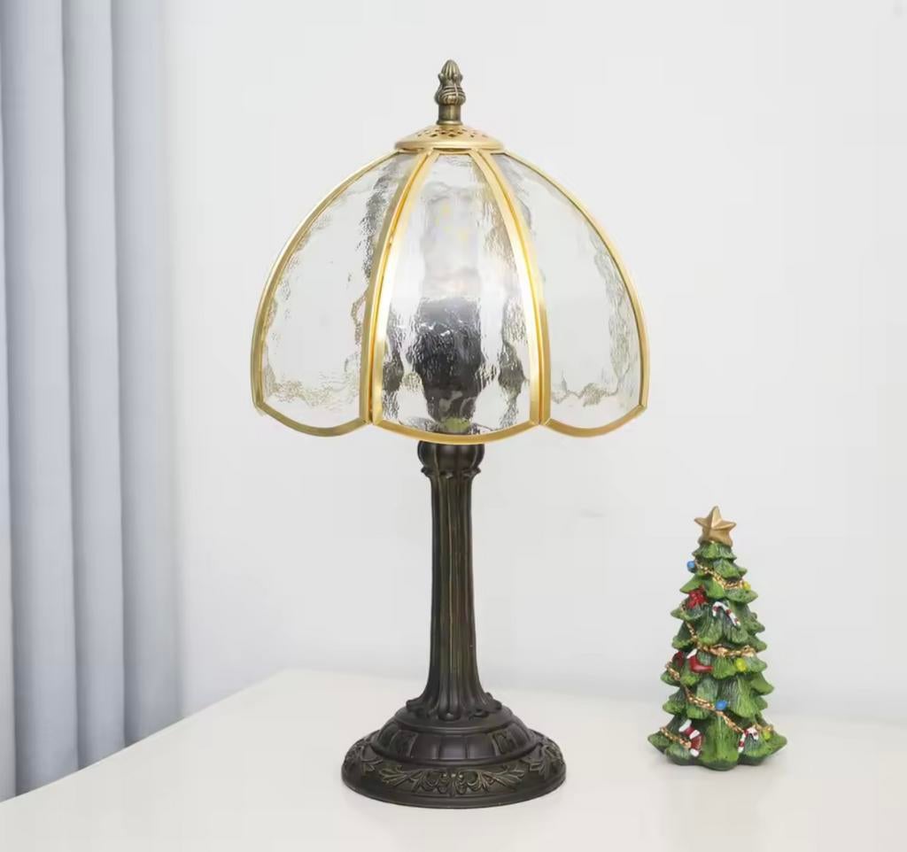 Clear Helder Glas-in-Lood Tafellamp – €64,50, Verzenden, Nieuw, Glas