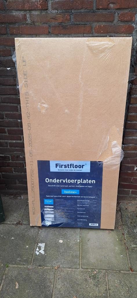 Firstfloor ondervloer 10mm, Ophalen, Overige materialen, 30 cm of meer, 50 tot 150 cm