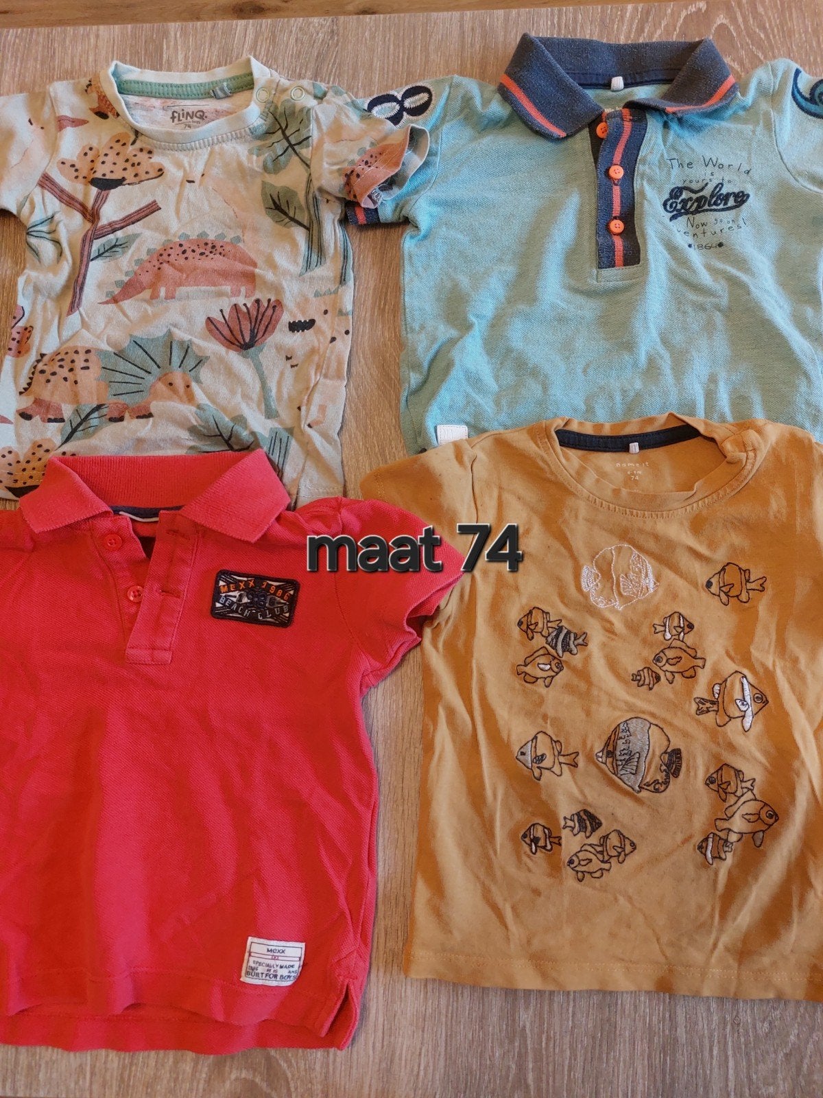 4-delig jongens kledingpakket maat 74, Gebruikt, Ophalen of Verzenden, Setje, Jongetje