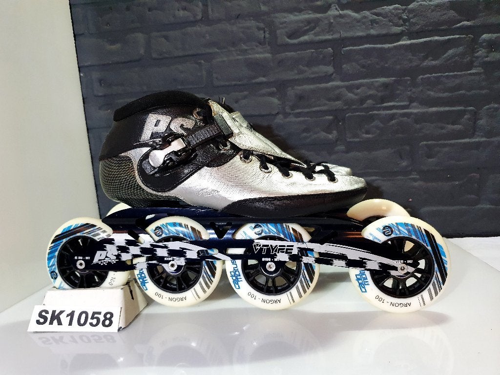 Powerslide M2 Skeelers Skates 4x100 100mm Wielen Maat 42, Verzenden, Kinderen, Zo goed als nieuw, Inline skates 4 wielen