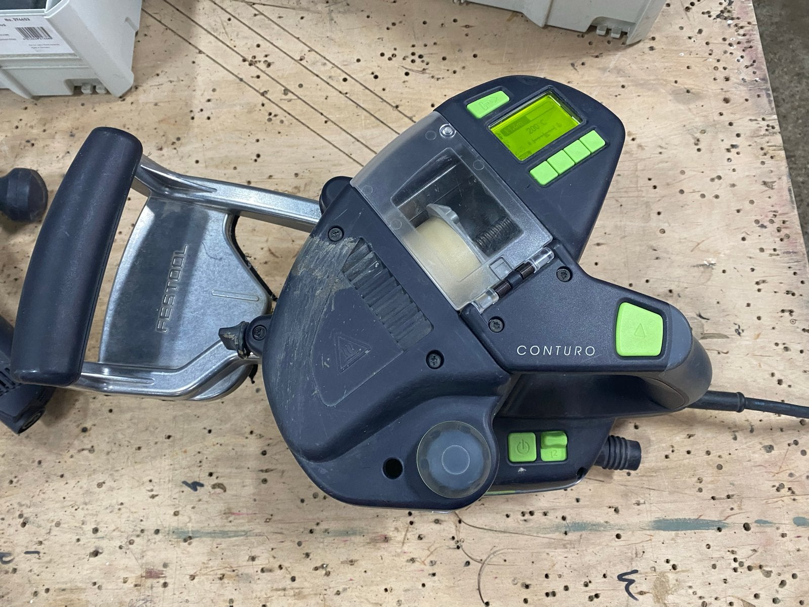 Festool Conturo KA 65 Plus kantenfrees set met accessoires, Doe-het-zelf en Verbouw, Ophalen, Gebruikt, Elektrisch, Kantenfrees
