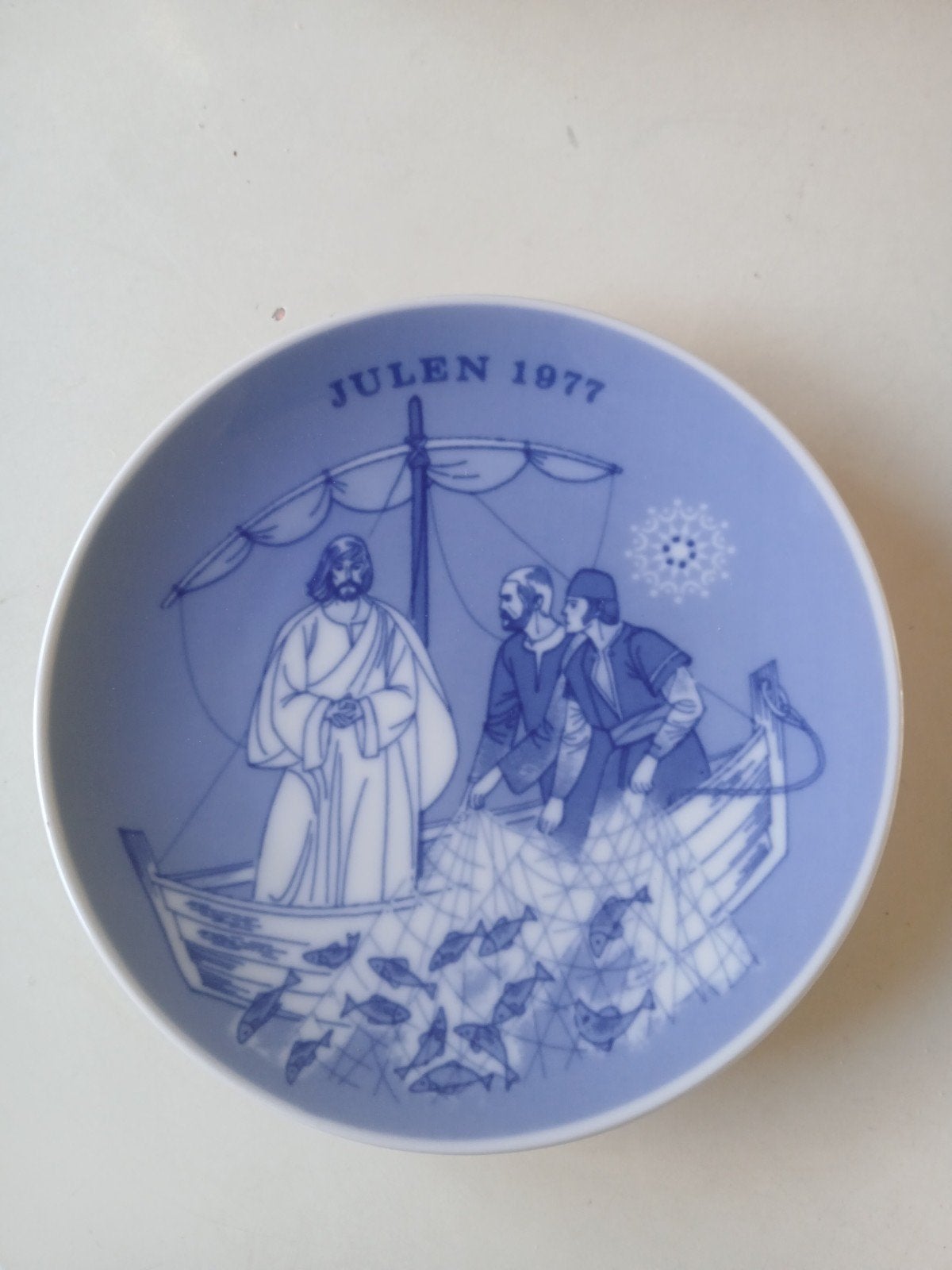 Vintage - 1977 Porsgrund Norway juleplatte, Ophalen of Verzenden