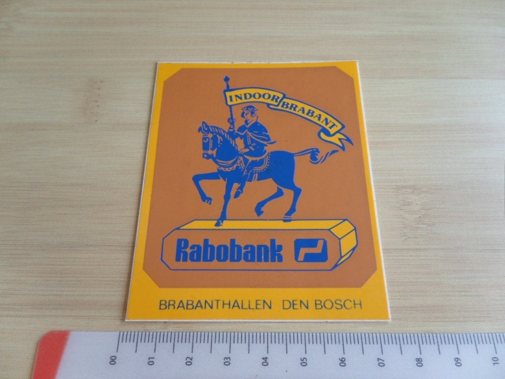 sticker den bosch brabanthallen rabobank indoor brabant, Ophalen, Zo goed als nieuw