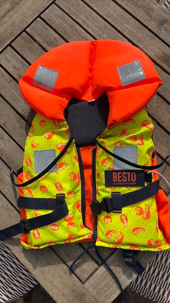 Besto racingbelt reddingsvest baby peuter, Watersport en Boten, Watersportkleding, Ophalen of Verzenden, Zo goed als nieuw, Kind