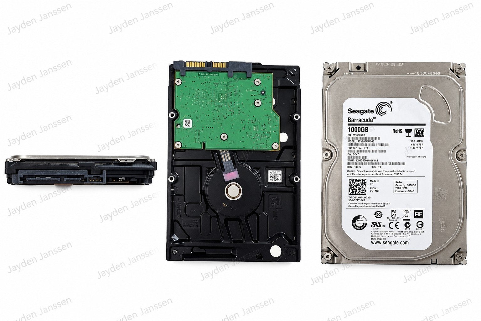 seagate 1tb harde schrijf, Computers en Software, Ophalen, Intern, Gebruikt, 1000gb