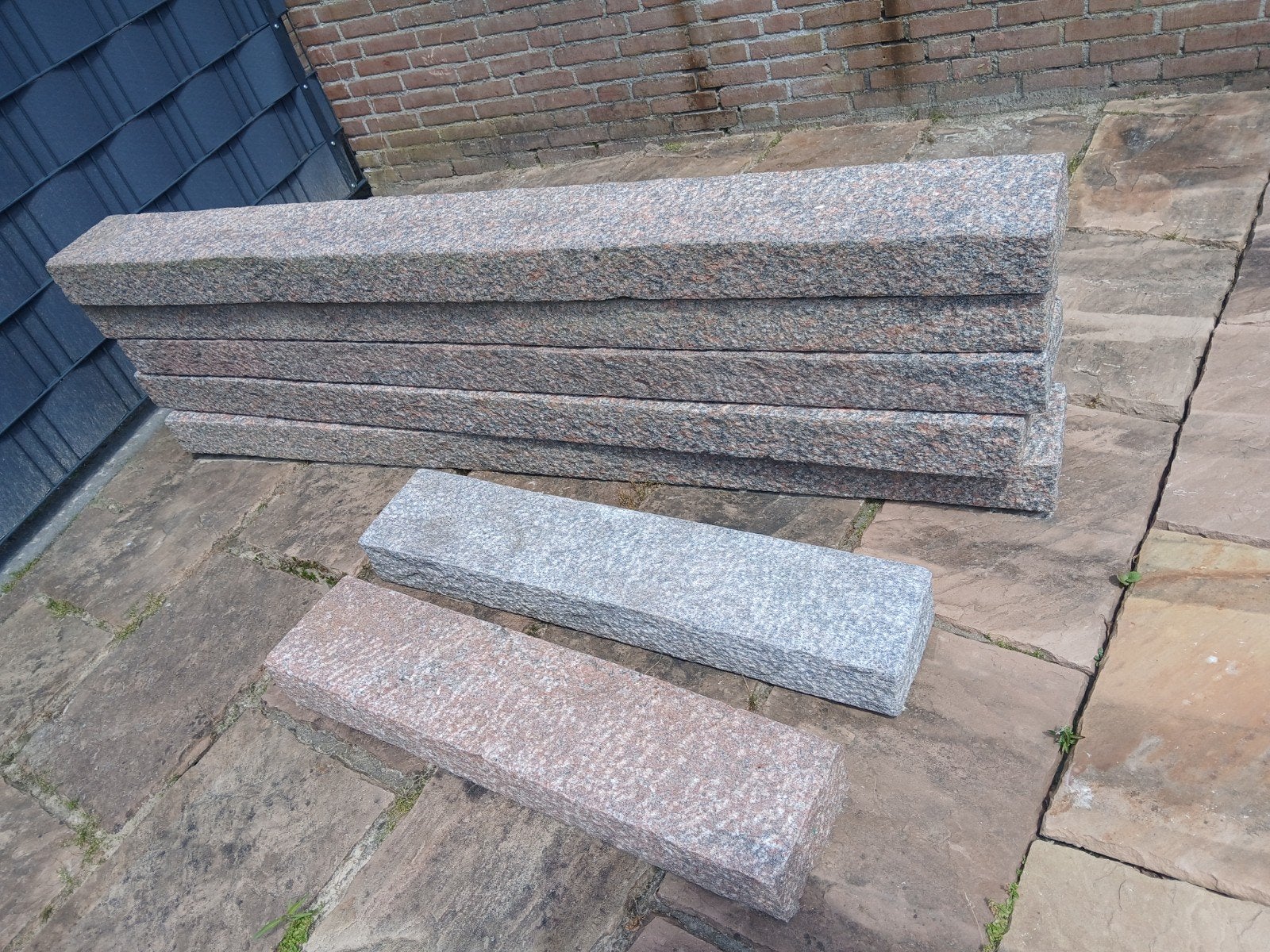 Glinsterende granieten bielzen, Ophalen of Verzenden, Zo goed als nieuw, Overige materialen