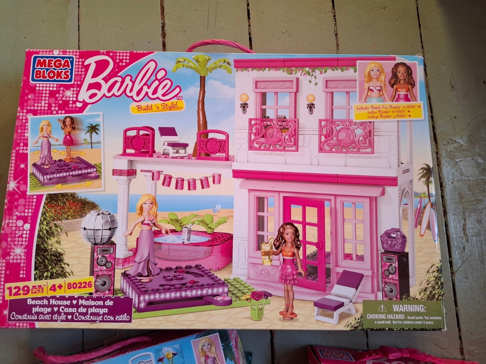 Barbie mega bloks vakantie huis, Verzenden, Toebehoren