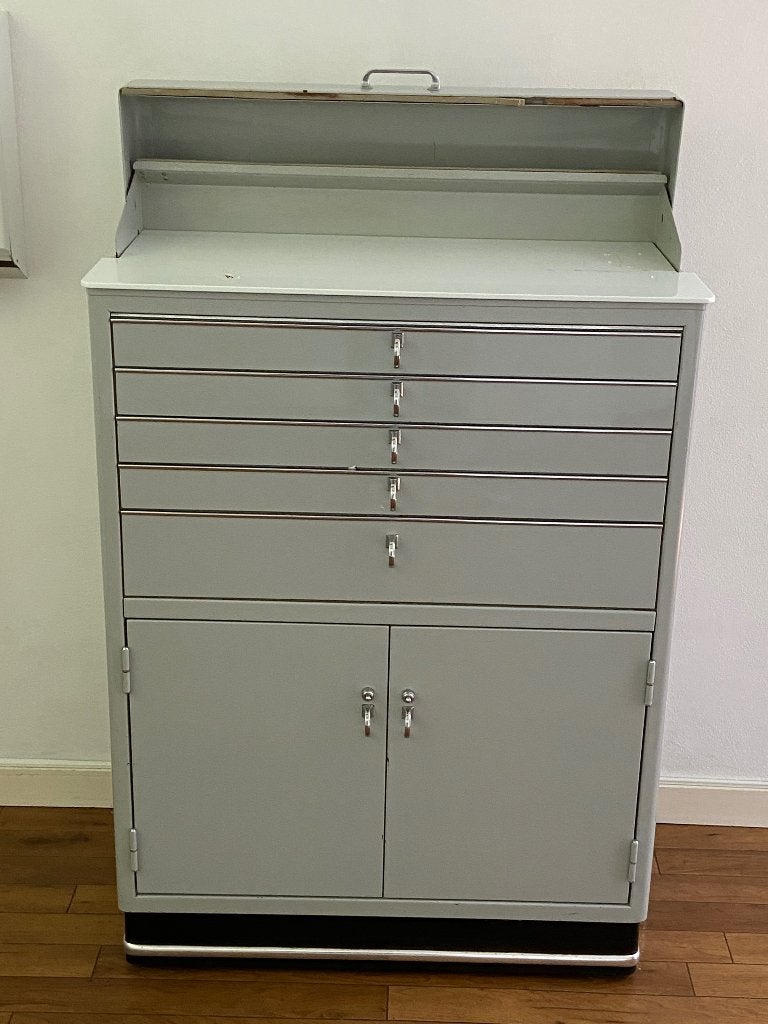 Baisch Tandarts Instrumentenkast - Vintage Medische Kast, Antiek en Kunst, Antiek | Meubels | Kasten, Ophalen