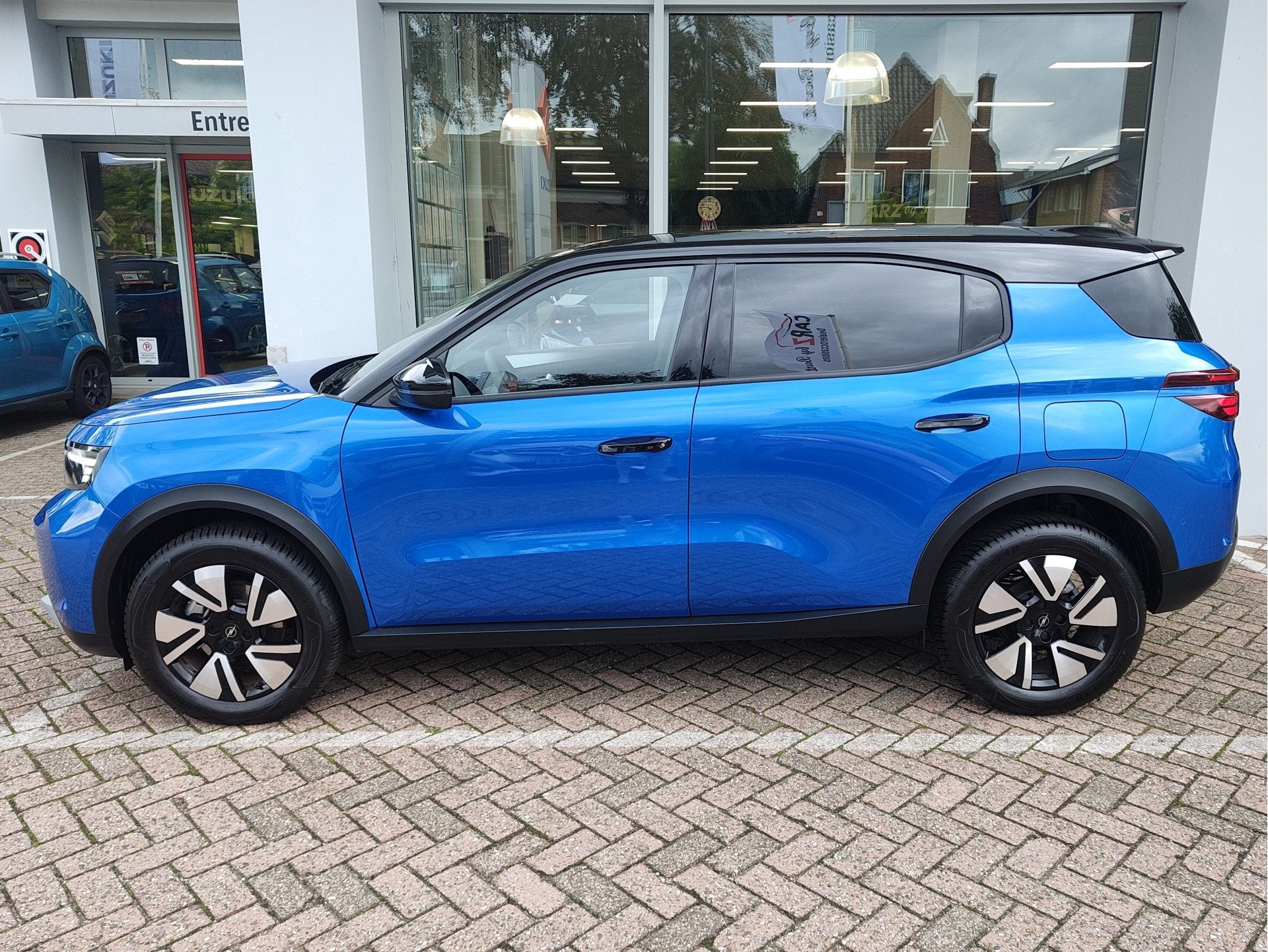 Opel Frontera 1.2 TURBO HYBRID GS AUTOMAAT Dodehoeksensoren, Auto's, Stof, 1199 cc, Blauw, 610 kg
