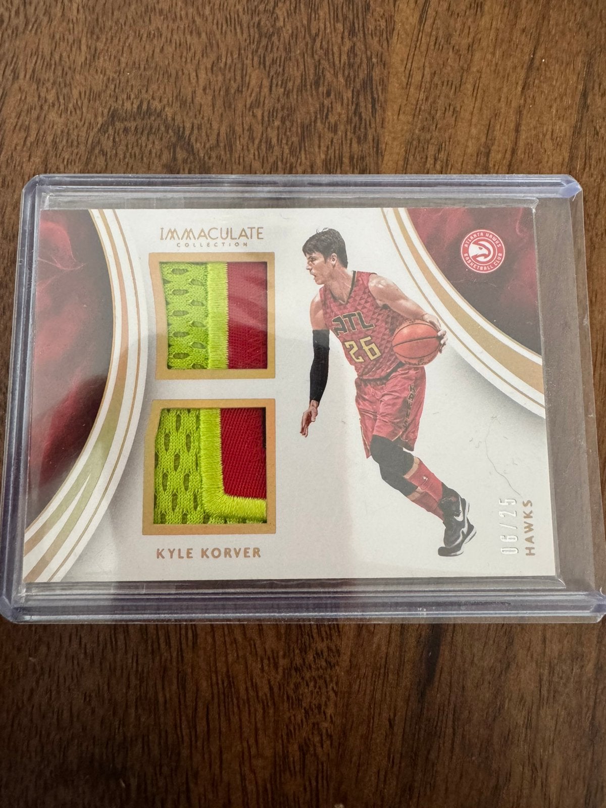 Kyle Korver 2015-16 Panini Immaculate Collection Patch /25, Ophalen of Verzenden, Zo goed als nieuw, Plaatje