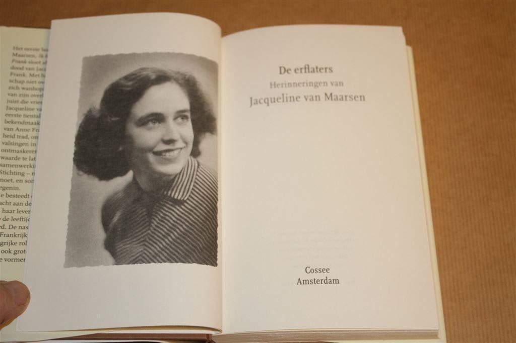 De erflaters. Herinneringen jeugdvriendin Anne Frank., Ophalen of Verzenden, Zo goed als nieuw