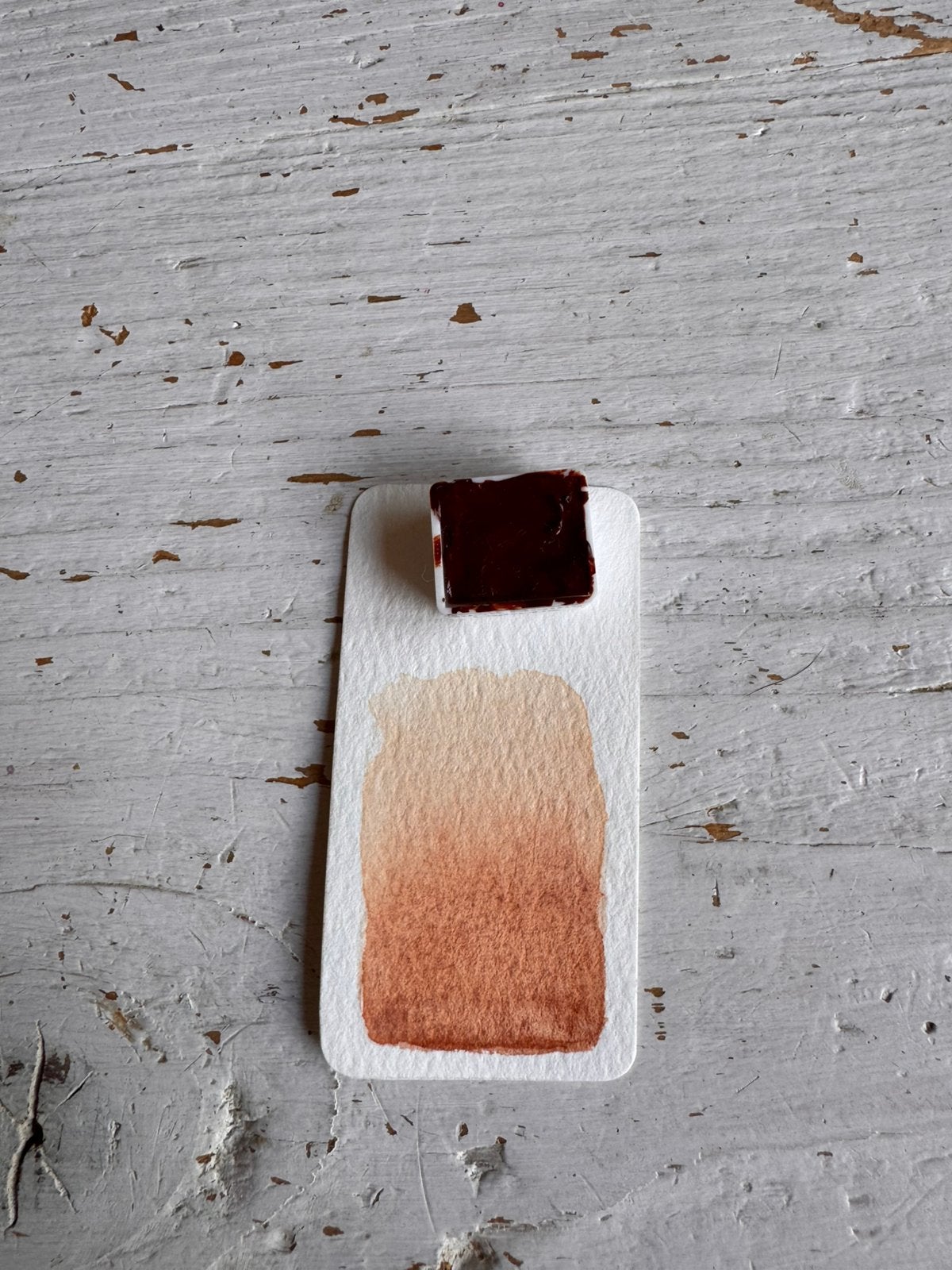 Half napje Daniel Smith aquarelverf burnt sienna light, Ophalen of Verzenden, Nieuw, Waterverf