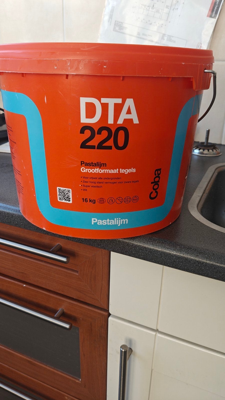 Restant DTA 220 Pastalijm t.e.a.b., Ophalen, Overige materialen, Wandtegels, Minder dan 20 cm