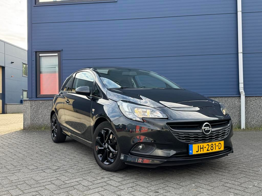 Opel Corsa 1.0T 90PK 2016 Zwart OPC Line, Voorwielaandrijving, 1063 kg, Origineel Nederlands, Handgeschakeld