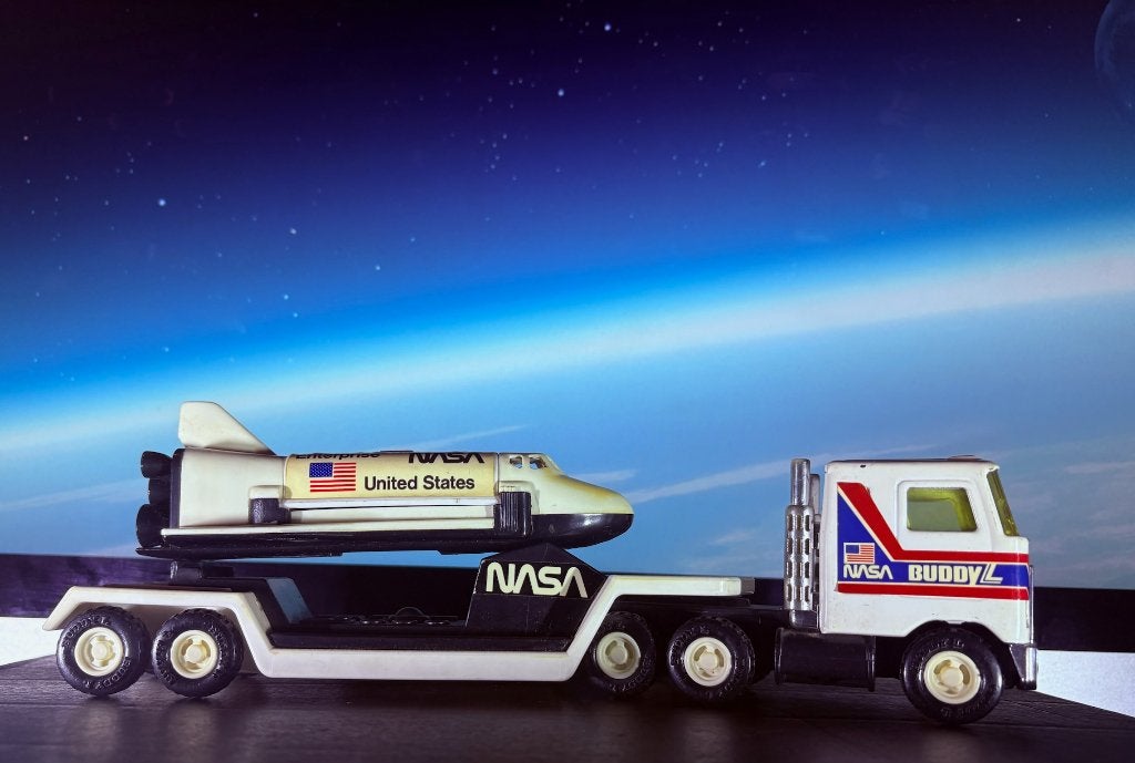 Vintage NASA Space Shuttle Speelgoed, Ophalen of Verzenden, Gebruikt