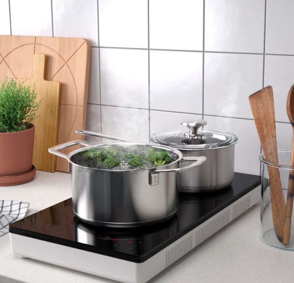 Ikea draagbare elektrische kookplaat tillreda, Ophalen, 3 kookzones of minder, Zo goed als nieuw, Vrijstaand