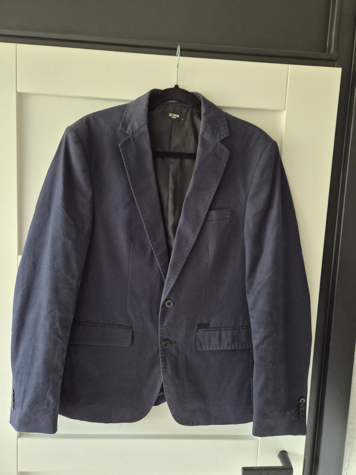 Cult Edition Premium Blazer Maat L, Kleding | Heren, Kostuums en Colberts, Maat 52/54 (L), Blauw, Ophalen of Verzenden, Zo goed als nieuw