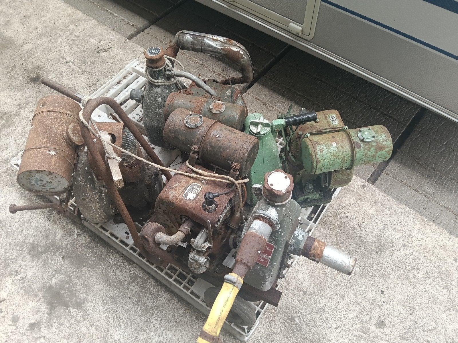 Villiers waterpomp, Ophalen, Elektromotor