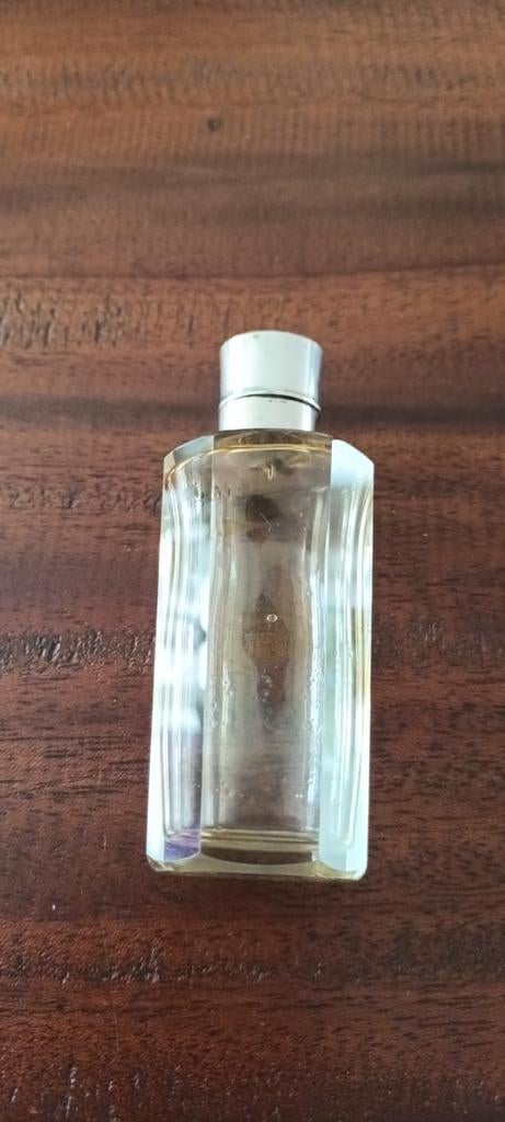 Antiek parfumflesje met zilveren dop, Antiek en Kunst, Ophalen of Verzenden