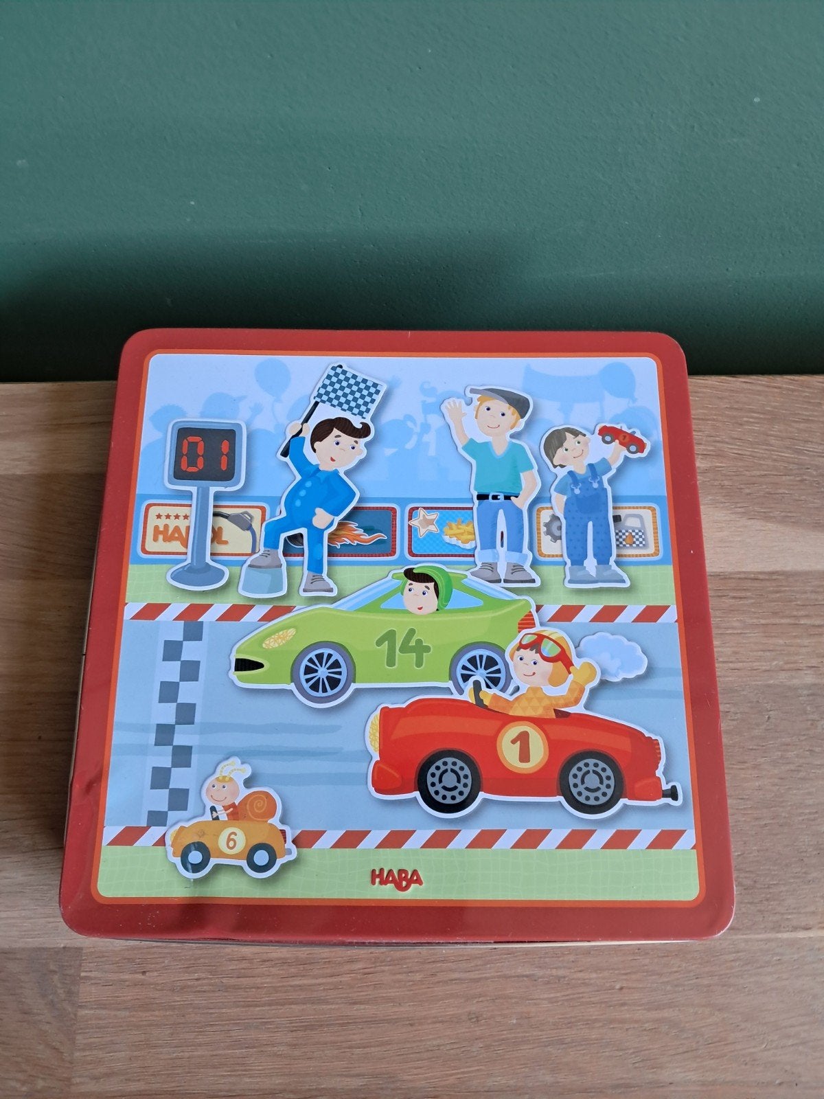De Groene Merel Haba magneetspel race magneetspel doos, Kinderen en Baby's, Ophalen of Verzenden